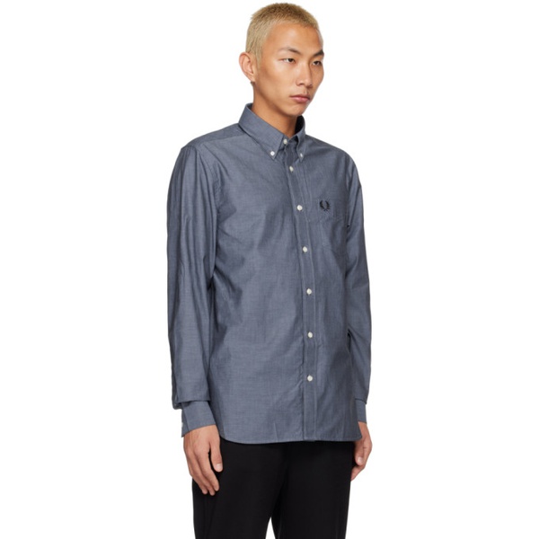  Fred Perry Navy M4695 Shirt 231719M192005