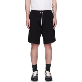 Fred Perry Black Embroidered Logo Shorts 231719M193008