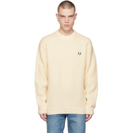 Fred Perry 오프화이트 Off-White Textured Sweater 231719M204001