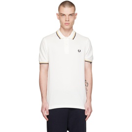 Fred Perry White Twin Tipped Polo 231719M212000