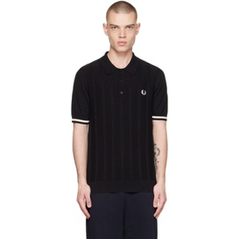 Fred Perry Black Tipping Texture Polo 231719M212004