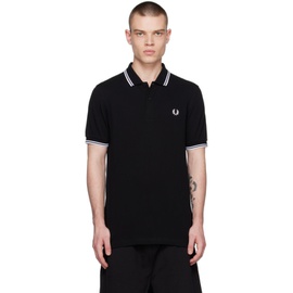 Fred Perry Black Twin Tipped Polo 231719M212042