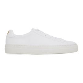 Fred Perry White Leather Sneakers 231719M237011
