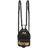 모스키노 Moschino Black Mini Quilted Backpack 231720F042002