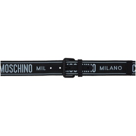모스키노 Moschino Black Tape Belt 231720M131013