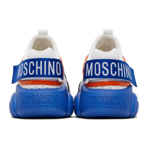  모스키노 Moschino Blue Tape Teddy Sneakers 231720M237027