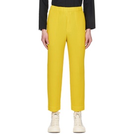 HOMME PLISSEE 이세이 미야케 ISSEY MIYAKE Yellow Monthly Color March Trousers 231729M191066