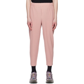 HOMME PLISSEE 이세이 미야케 ISSEY MIYAKE Pink Monthly Color April Trousers 231729M191078
