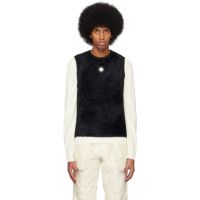 Craig Green Black Fluffy Vest 231735M201002