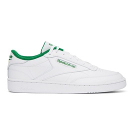 리복 클래식 Reebok Classics White & Green Club C 85 Sneakers 231749M237080