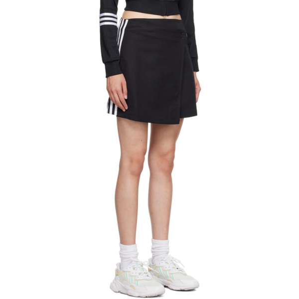 아디다스 아디다스 오리지널 Adidas Originals Black Adicolor Classics Miniskirt 231751F090000