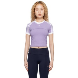 아디다스 오리지널 Adidas Originals Purple Always Original Tank Top & T-Shirt Set 231751F110006