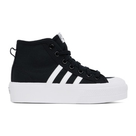 아디다스 오리지널 Adidas Originals Black Nizza Platform Mid Sneakers 231751F127002