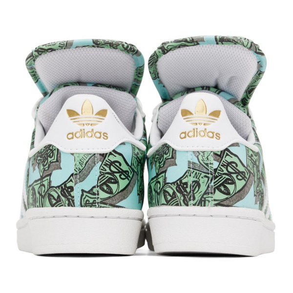 아디다스 아디다스 오리지널 Adidas Originals Green & Blue Jeremy Scott 에디트 Edition Superstar Sneakers 231751F128007