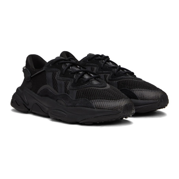 아디다스 아디다스 오리지널 Adidas Originals Black Ozweego Sneakers 231751F128013