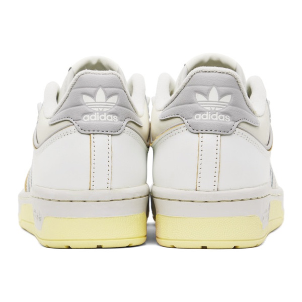 아디다스 아디다스 오리지널 Adidas Originals White & Beige Rivalry Low 86 Sneakers 231751F128023