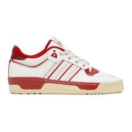 아디다스 오리지널 Adidas Originals White & Red Rivalry Low 86 Sneakers 231751F128024