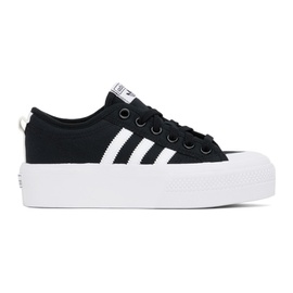 아디다스 오리지널 Adidas Originals Black Nizza Platform Sneakers 231751F128041