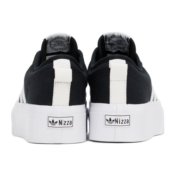아디다스 아디다스 오리지널 Adidas Originals Black Nizza Platform Sneakers 231751F128041