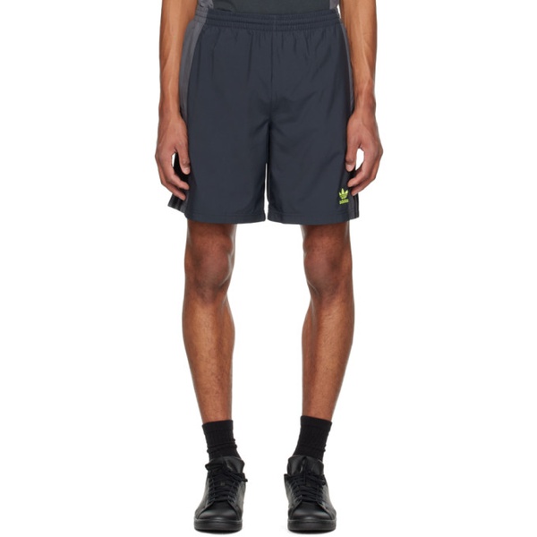 아디다스 아디다스 오리지널 Adidas Originals Black & Gray Rekive Shorts 231751M193014