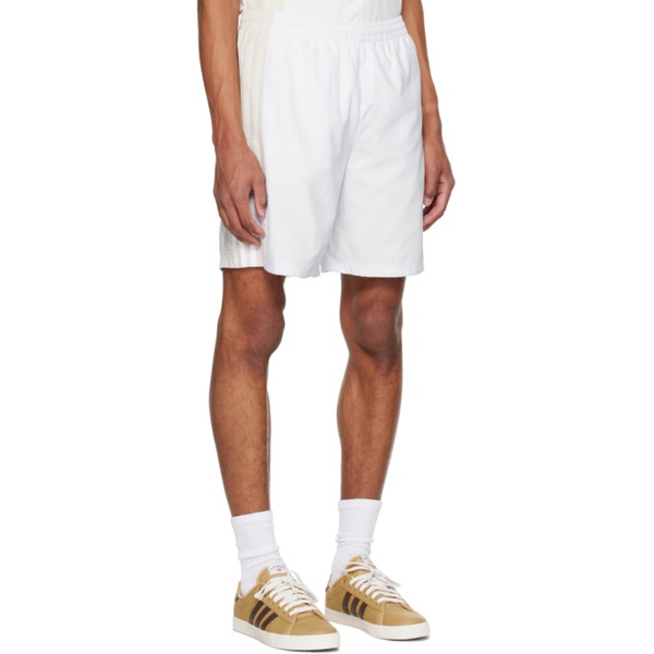 아디다스 아디다스 오리지널 Adidas Originals White & Beige Rekive Shorts 231751M193015