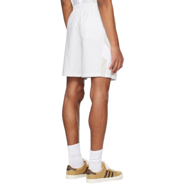 아디다스 아디다스 오리지널 Adidas Originals White & Beige Rekive Shorts 231751M193015