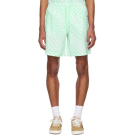 아디다스 오리지널 Adidas Originals Green Monogram Shorts 231751M193016