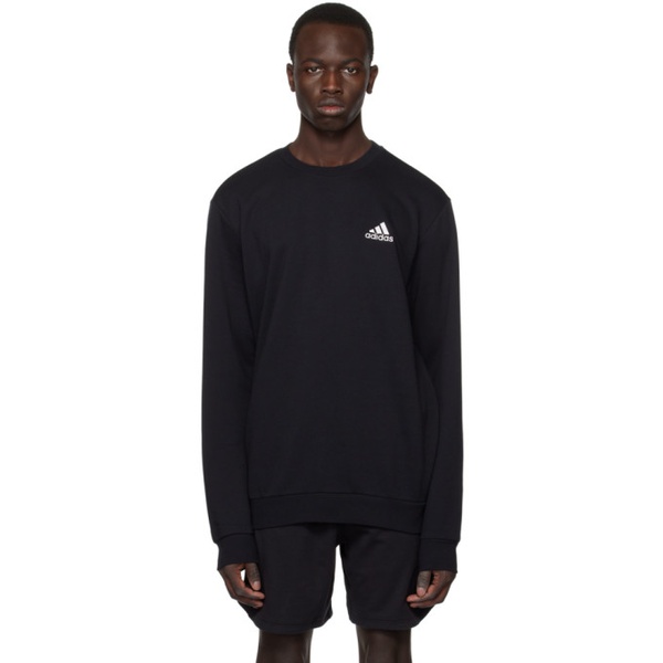 아디다스 아디다스 오리지널 Adidas Originals Black 에센셜 Essentials Sweatshirt 231751M204002