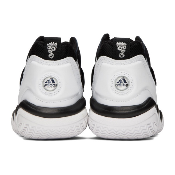 아디다스 아디다스 오리지널 Adidas Originals Black & White Top Ten 2000 Sneakers 231751M236005