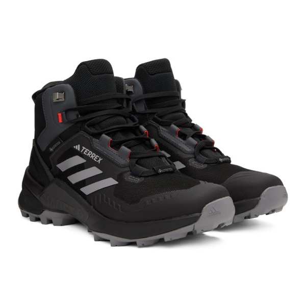 아디다스 아디다스 오리지널 Adidas Originals Black Terrex Swift R3 Mid Sneakers 231751M236026