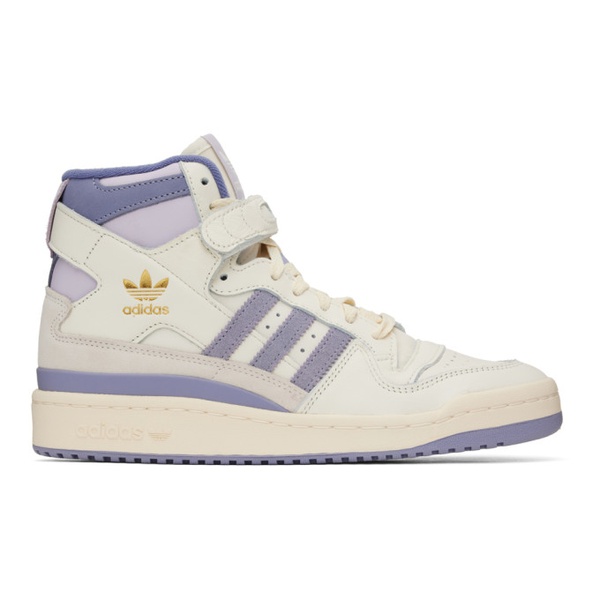 아디다스 아디다스 오리지널 Adidas Originals White & Purple Forum 84 Sneakers 231751M236030