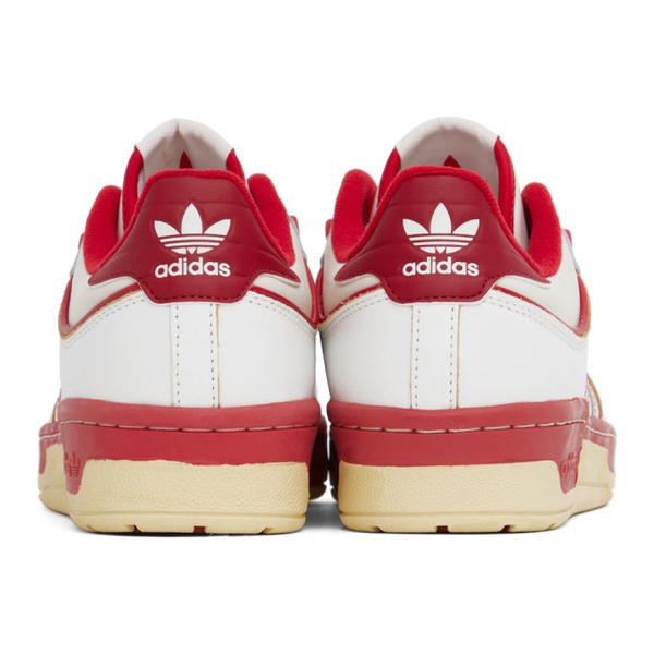 아디다스 아디다스 오리지널 Adidas Originals White & Red Rivalry Low 86 Sneakers 231751M237070