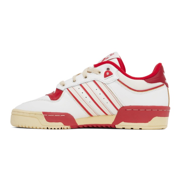 아디다스 아디다스 오리지널 Adidas Originals White & Red Rivalry Low 86 Sneakers 231751M237070