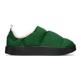 아디다스 오리지널 Adidas Originals Green Puffylette Slippers 231751M237082
