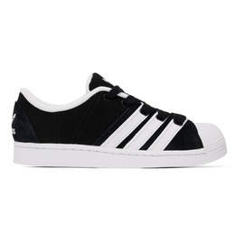 아디다스 오리지널 Adidas Originals Black & White Superstar Supermodified Sneakers 231751M237098
