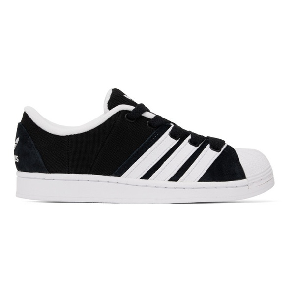 아디다스 아디다스 오리지널 Adidas Originals Black & White Superstar Supermodified Sneakers 231751M237098