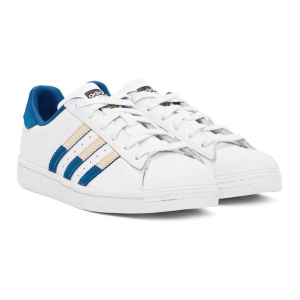 아디다스 아디다스 오리지널 Adidas Originals White Superstar Sneakers 231751M237112
