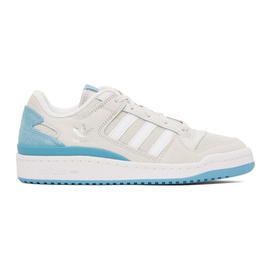 아디다스 오리지널 Adidas Originals 오프화이트 Off-White & Blue Forum Low Sneakers 231751M237152
