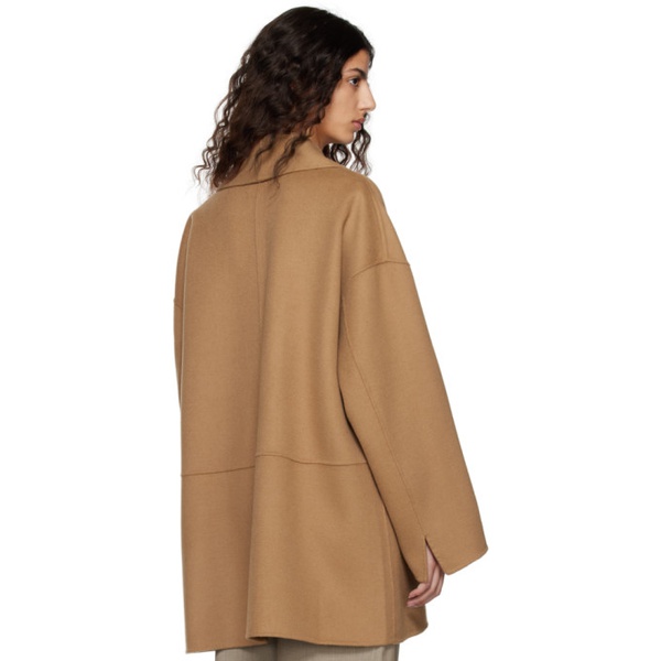  TOTEME Tan Double-Breasted Jacket 231771F063001