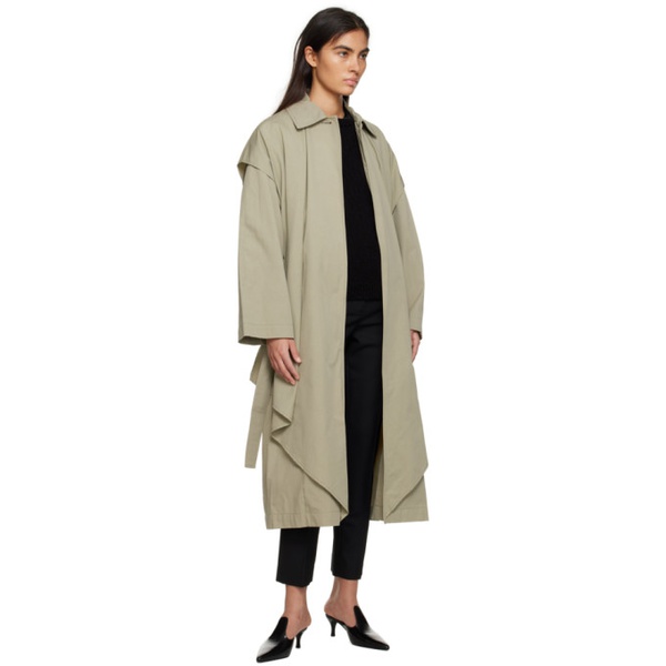  TOTEME Beige Layered Trench Coat 231771F067001