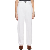 TOTEME White Tapered Jeans 231771F069011
