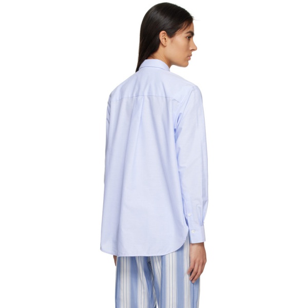  TOTEME Blue Embroidered Shirt 231771F109013