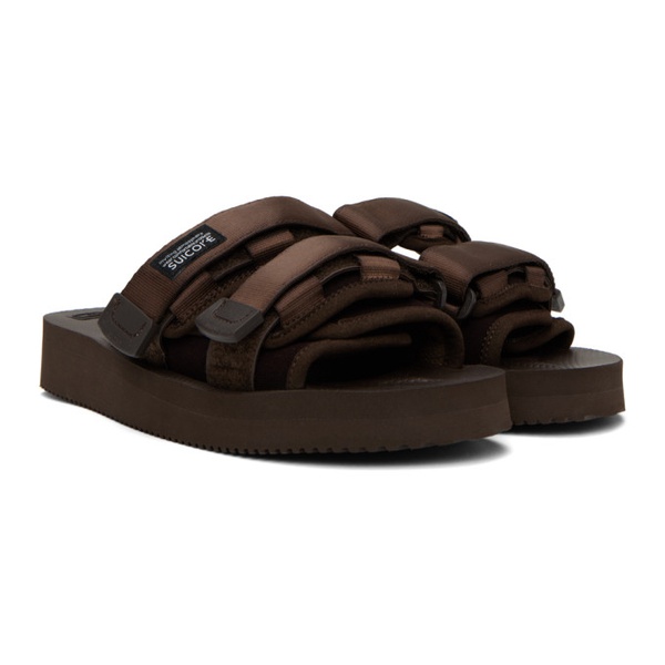  수이코크 SUICOKE Brown Moto-VS Sandals 231773M234003