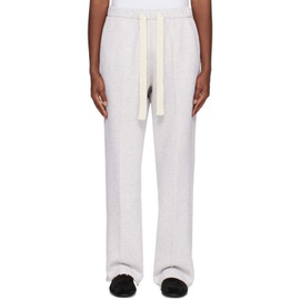 렉토 Recto Gray Embroidered Lounge Pants 231775M190001