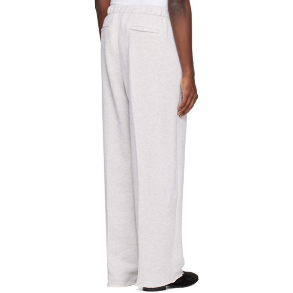  렉토 Recto Gray Embroidered Lounge Pants 231775M190001