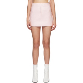 Courreges Pink Zip-Fly Miniskirt 231783F090003