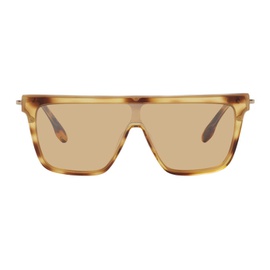 빅토리아 베컴 Victoria Beckham Tortoiseshell Shield Sunglasses 231784F005016