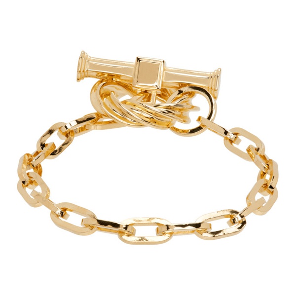 보테가베네타 보테가 베네타 Bottega Veneta Gold Chain Bracelet 231798F020003