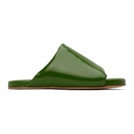 보테가 베네타 Bottega Veneta Green Cushion Slides 231798F124002
