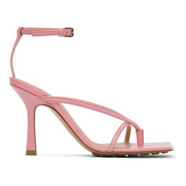 보테가 베네타 Bottega Veneta Pink Stretch Heeled Sandals 231798F125007